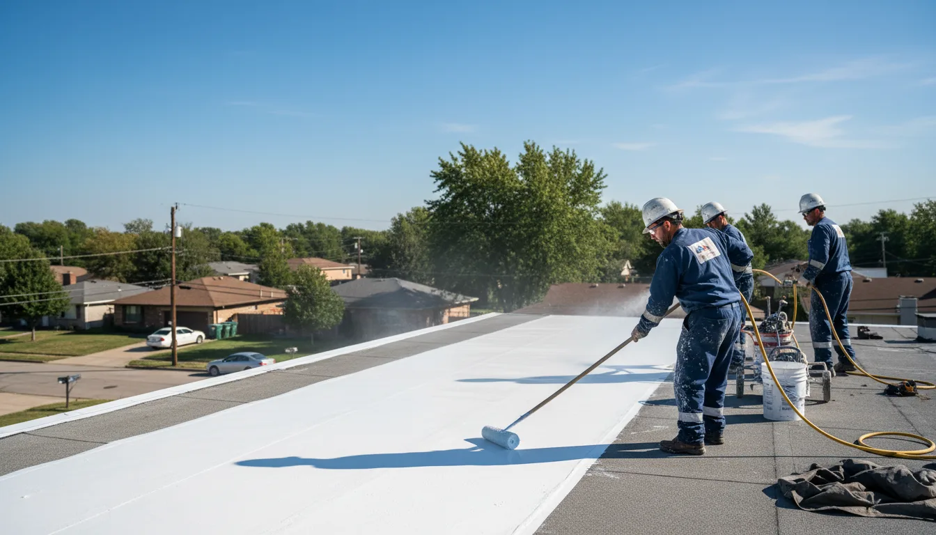 Commercial roof coating in Denison, IA near me